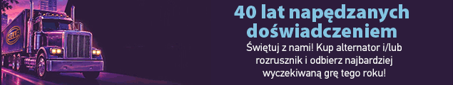 40 lat napędzanych doświadczeniem. Świętuj z nami! Kup alternator i/lub rozrusznik i odbierz najbardziej wyczekiwaną grę tego roku!
